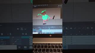 Character rigging in Adobe animate framebyframeanimation meme shortvideo short animation funny [upl. by Baggs]