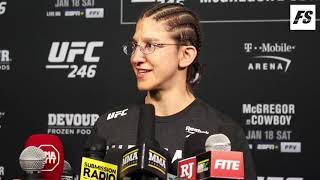 UFC 246 Roxanne Modafferi postfight interview [upl. by Omlesna]