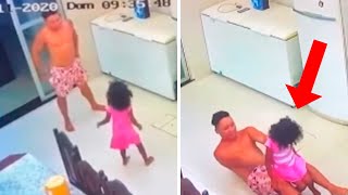 Mãe deixa filha sozinha com o tio e ao ver imagens gravadas por câmera de segurança Ficou surpresa [upl. by Cock]