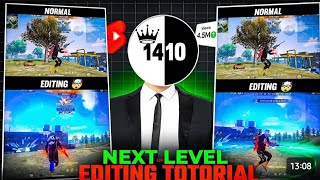 NEXT LEVEL EDITING IN FREE FIRE ISKO FOLLOW KRO GE TO 101 💯VIRAL HO JAO GE TRY JRUR KRNA 😱🔥 [upl. by Yoreel]