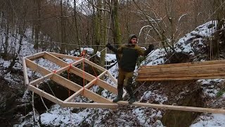 Building a Floating House in the Air build diy shelter woodworking house [upl. by Reitman]