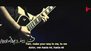 Paramore  Thats what you get Subtitulado Español Lyrics LIVE [upl. by Dulcea249]