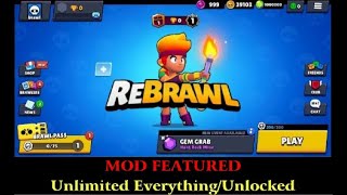 reBrawl Mod 33151 latest version  Unlimited EverythingUnlocked  Direct link  No Ads [upl. by Iloj]