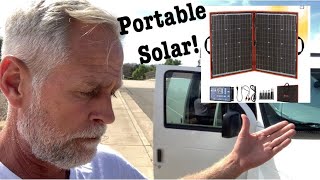 Testing the DOKIO 110w 18v Portable Foldable Solar Panel Kit for Stealth Camper Prepping [upl. by Earal]