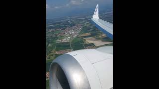 AWESOME Boeing 737 MAX Thrust Reduction Ryanair B737 MAX departing Verona VRN shorts 737max 737 [upl. by Stormie]