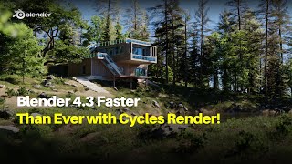 Blender 43 Faster Than Ever with Cycles Render [upl. by Ahsehyt]