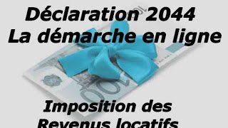 Déclaration des revenus fonciers en ligne 2044  détail de toutes les cases [upl. by Cobby]