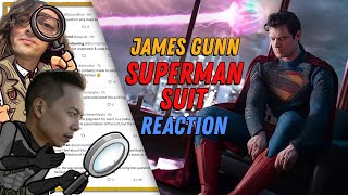 James Gunn Superman Suit Reaction [upl. by Yddor]