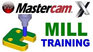 Mastercam X1X7 Mill  101 Import Solidworks Part Example 7  vtprosnet [upl. by Nyladnor284]