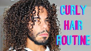 Easy Curly Hair Wash amp Style Routine 2018 [upl. by Gillett623]