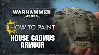 Tip of the Day  How to Paint House Cadmus Armour [upl. by Romeo]