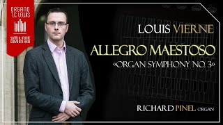 Vierne Allegro maestoso 3rd Organ Symphony  Richard Pinel [upl. by Earla]