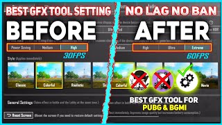 🔥Best Gfx Tool Settings Pubg amp Bgmi Full Settings Guide ✅🔥 [upl. by Aronas]