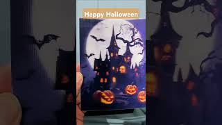 Halloween 3D Lenticular Greetings Card halloween hologram shorts [upl. by Ialocin]