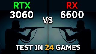 RX 6600 vs RTX 3060  Test In 24 Games at 1080p  2023 [upl. by Attikin]