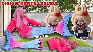 GAWAT 😱 PUTRI DUYUNG DIGIGIT BONEKA LABUBU SAMPE EKORNYA PUTUS  CHIKAKU FAMILY [upl. by Haeckel]