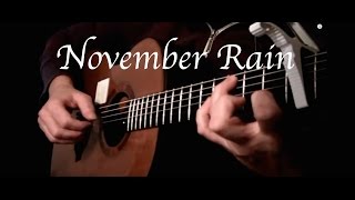 Kelly Valleau  November Rain Guns N Roses  Fingerstyle Guitar [upl. by Esorlatsyrc610]