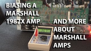 Expert Tips Biasing Marshall 1987X Tube Amp for Best Tone [upl. by Dolhenty903]