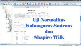 Uji Normalitas KolmogorovSmirnov dan Shapiro Wilk  Tutorial SPSS Terbaru [upl. by Leimaj]