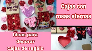 Cajas con rosas eternas🌹🌹💘🍫 [upl. by Noxaj]