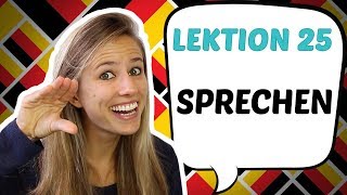 GERMAN LESSON 25 Learn the verb TO SPEAK in German 🗣 [upl. by Sawyer]