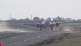 Watch a Boeing 777 battle violent winds [upl. by Ikey]