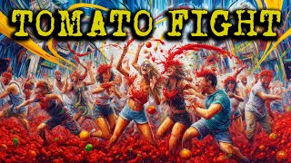 La Tomatina History Unveiling the Origins of Spains Legendary Tomato Fight Festive Celebration [upl. by Malachy]