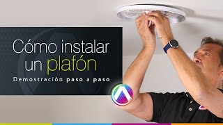 🙋‍♂️ ¡FÁCIL y RÁPIDO Cómo instalar una lámpara plafón de techo [upl. by Omari]