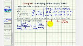 Infinite Series The Limit Comparison Test Divergent [upl. by Ahab]