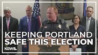 Portland police prepare for civil unrest postelection [upl. by Parrott]