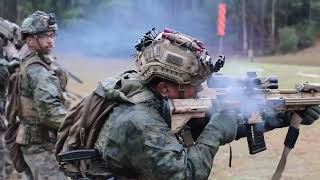 RANGE DAY with US Marines at Camp Lejeune FULL AUTO [upl. by Euqinoj]