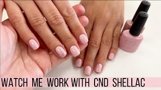 CND Shellac Manicure Watch Me Work [upl. by Jr]