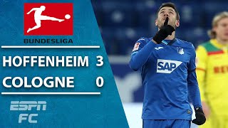 Andrej Kramaric scores 2 penalty kicks as Hoffenheim routs Cologne  ESPN FC Bundesliga Highlights [upl. by Virgilia]