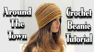 Easy Crochet Beanie Hat Tutorial [upl. by Anihta]