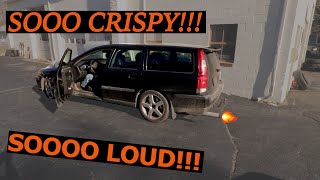 2004 Volvo V70R Gets The Straight Pipe Exhaust Finished And Its Perfectly Loud [upl. by Sllew448]