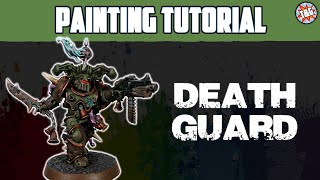 Contrast Painting Tutorial Death Guard  Plague Marines [upl. by Lampert]