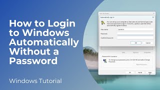 How to Login to Windows 11 Automatically Without a Password [upl. by Dennis359]