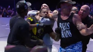 Karate Combat President Chokes Out Cornerman during Fight [upl. by Luben662]