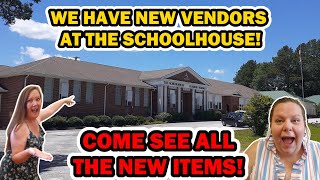 NEW VENDORS AT THE SCHOOLHOUSE VENDOR MARKET IN TOCCOA GEORGIA [upl. by Ferwerda]