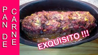 PAN de CARNE RELLENO al horno 😍 [upl. by Maddocks]