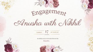 Anusha with Nikhil [upl. by Oiretule]