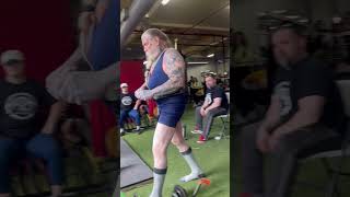 515 lbs deadlift Mike Burch 74 years old 202lbs APA World record [upl. by Yssep]