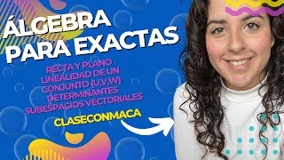 Repaso Álgebra Cs Exactas Recta  plano  subespacios  determinantes [upl. by Ainet]