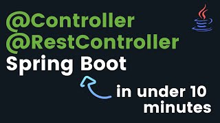 Controller amp RestController annotations in Spring Boot Java  REST tutorial [upl. by Ennayram]