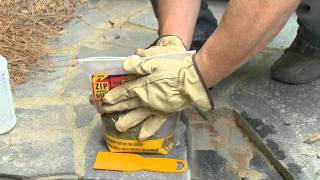 How to Repair Broken Flagstone Steps or a Patio with QUIKRETE Zip amp Mix Repair Mortar [upl. by Millda434]