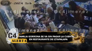 Familia de 20 miembros cena en restaurante de Iztapalapa ¡y se va sin pagar la cuenta [upl. by Erodavlas]