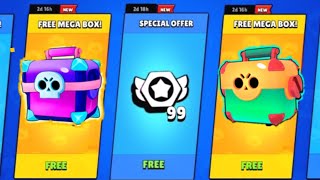 😍 UNLOCKED 100 × FREE MEGA BOXES 🎁  FREE GIFTS BRAWL STARS  CONCEPT [upl. by Yziar83]