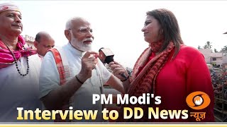 Live PM Modis interview to DD News [upl. by Adnof]