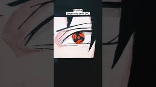 Sharingan naruto boruto sharingan uchiha drawing shorts edit [upl. by Secnirp]