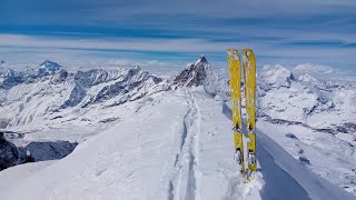 Scialpinismo Klein Matterhorn e Breithorn Oc tracciato [upl. by Geaghan]